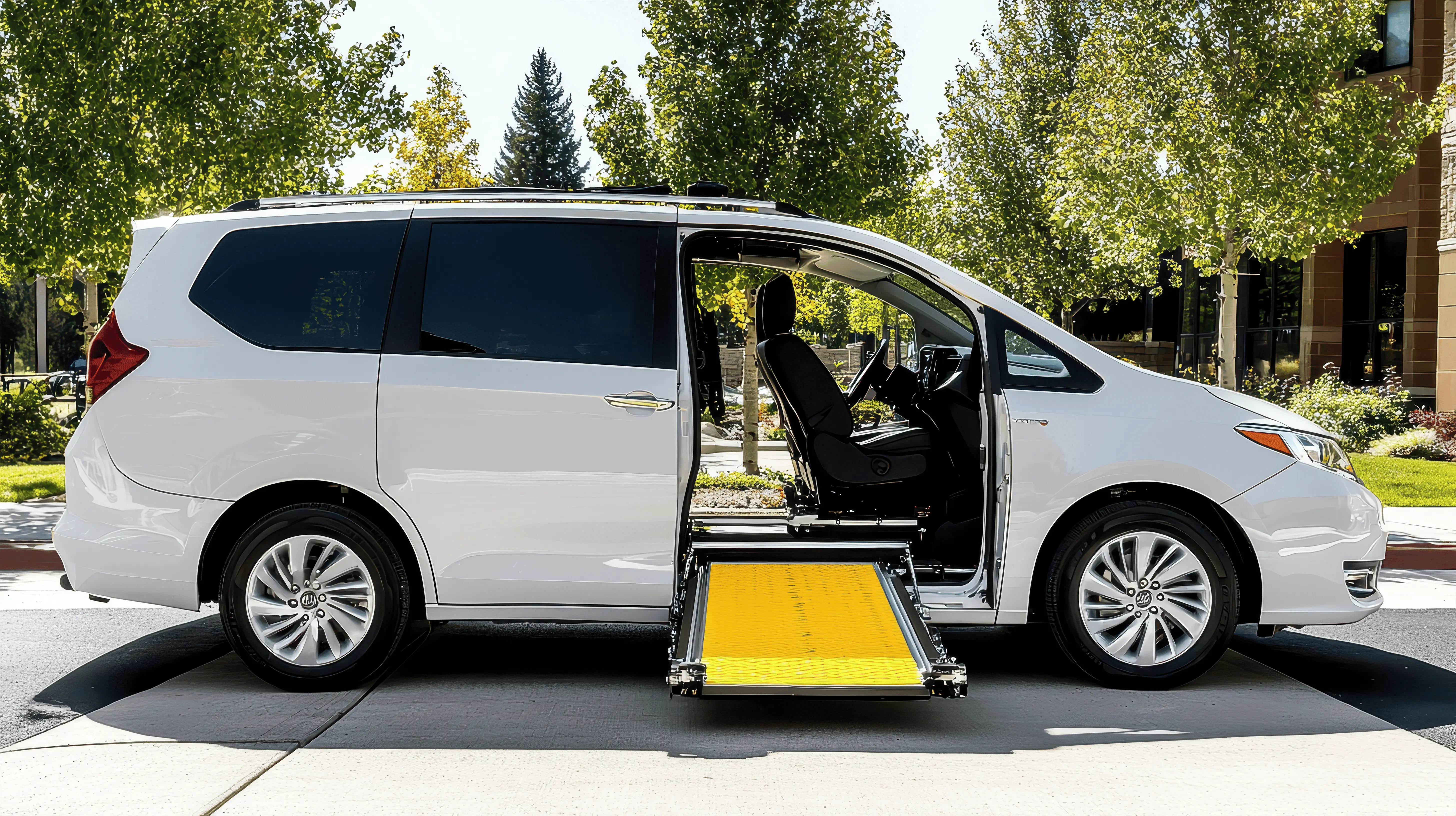 OC HomeCare wheelchair-accessible van providing safe senior transportation and mobility assistance in Orange County, CA
